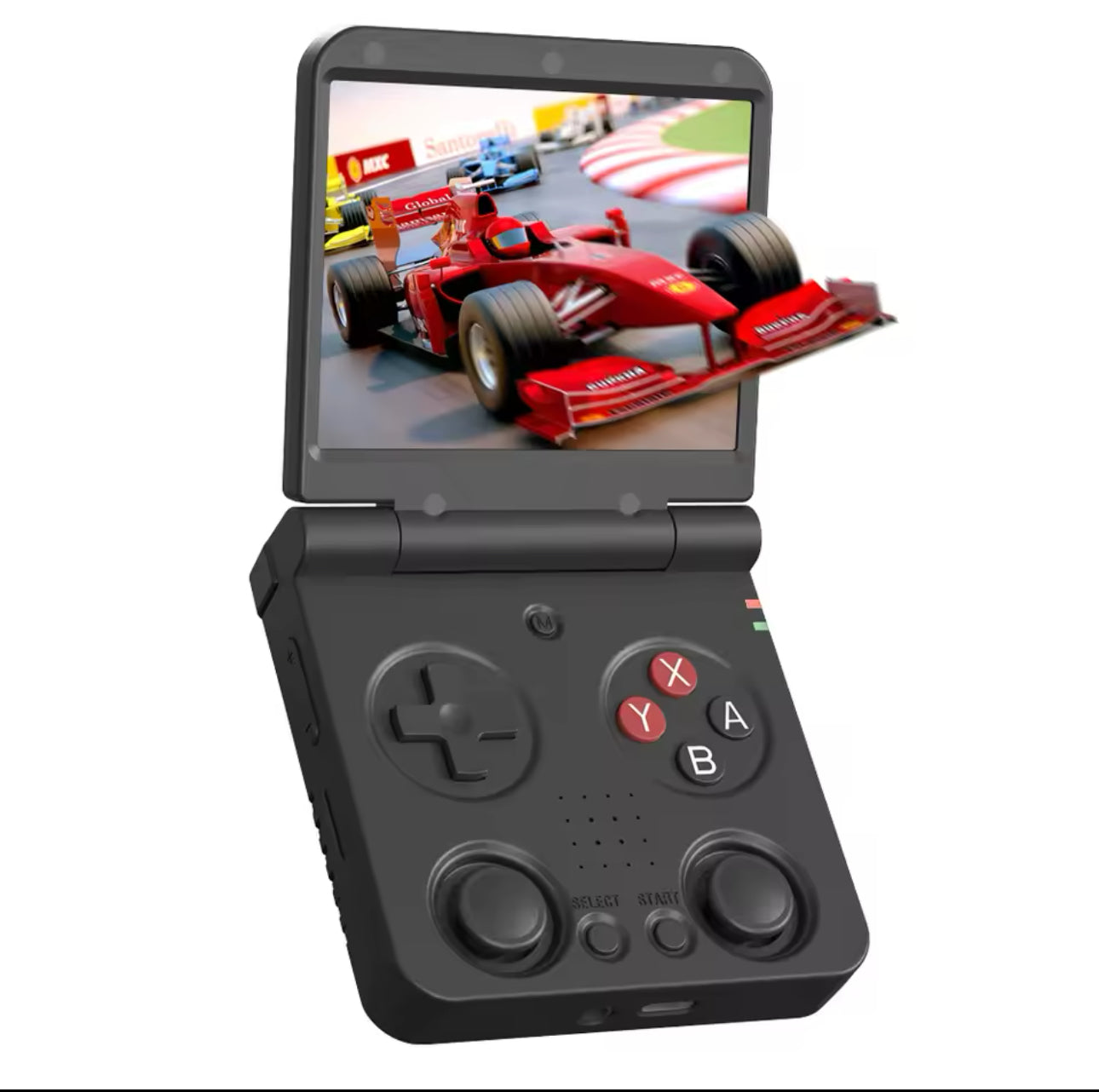 Miyoo Flip - Portable Video Game Console + Case (Black) v2 - Miyoo Mini Plus AU