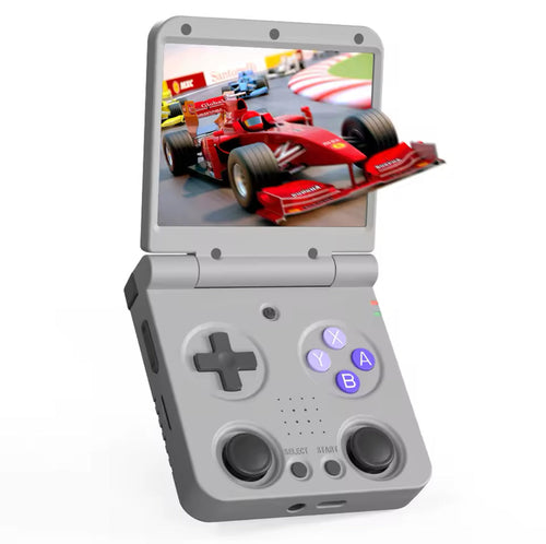 Miyoo Flip - Portable Video Game Console + Case (Grey) v2 - Miyoo Mini Plus AU