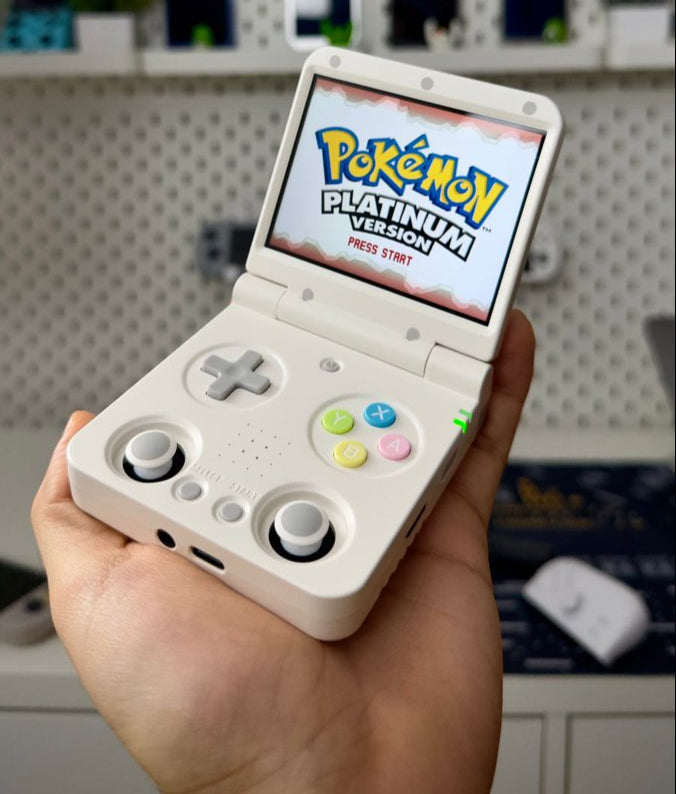 Miyoo Flip - Portable Video Game Console + Case (Grey) v2 - Miyoo Mini Plus AU