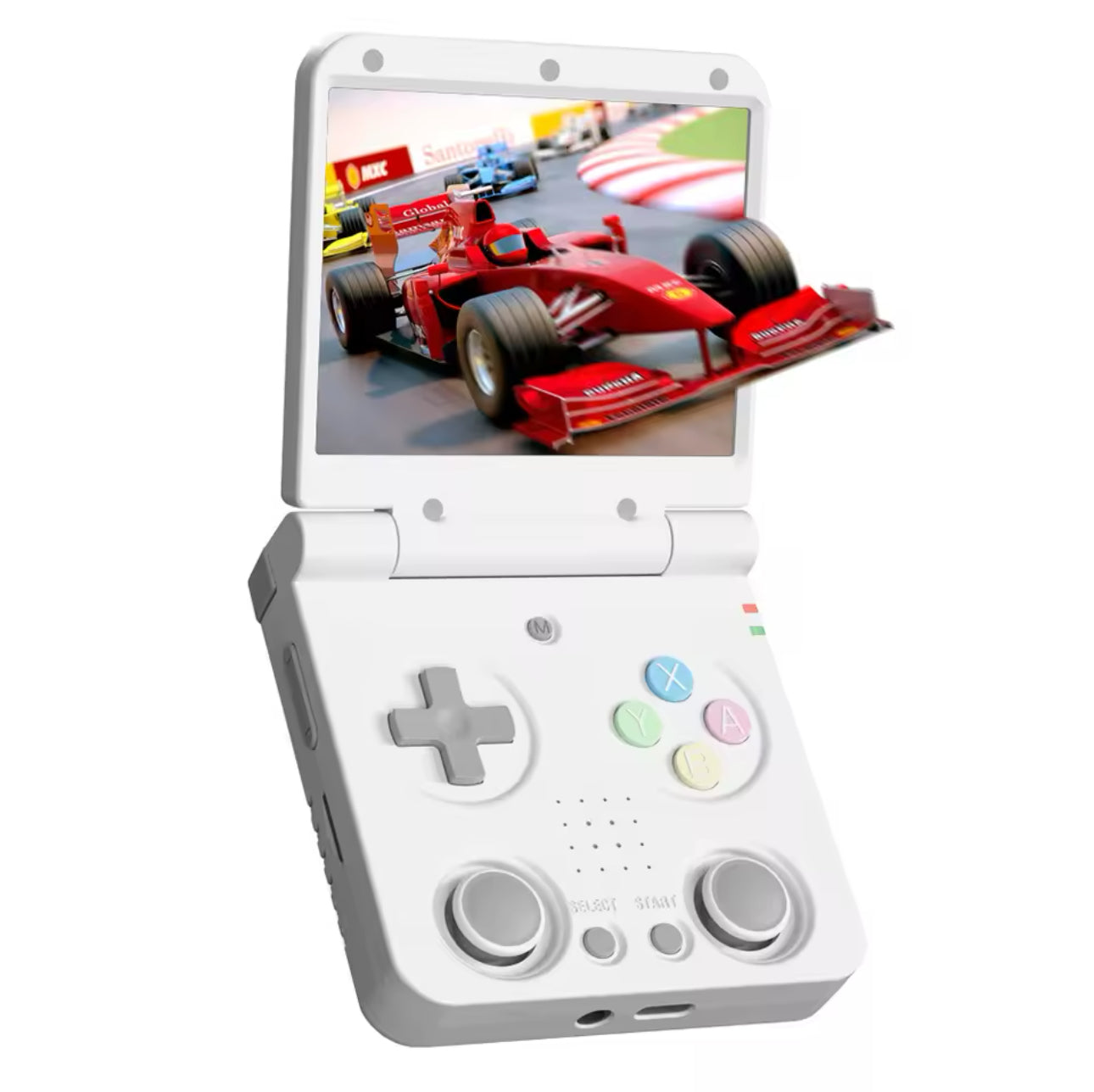 Miyoo Flip - Portable Video Game Console + Case (White) v2 - Miyoo Mini Plus AU